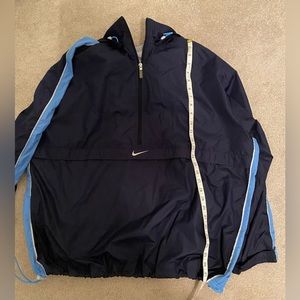Nike XL men’s half zip lined mesh jacket. Blue.